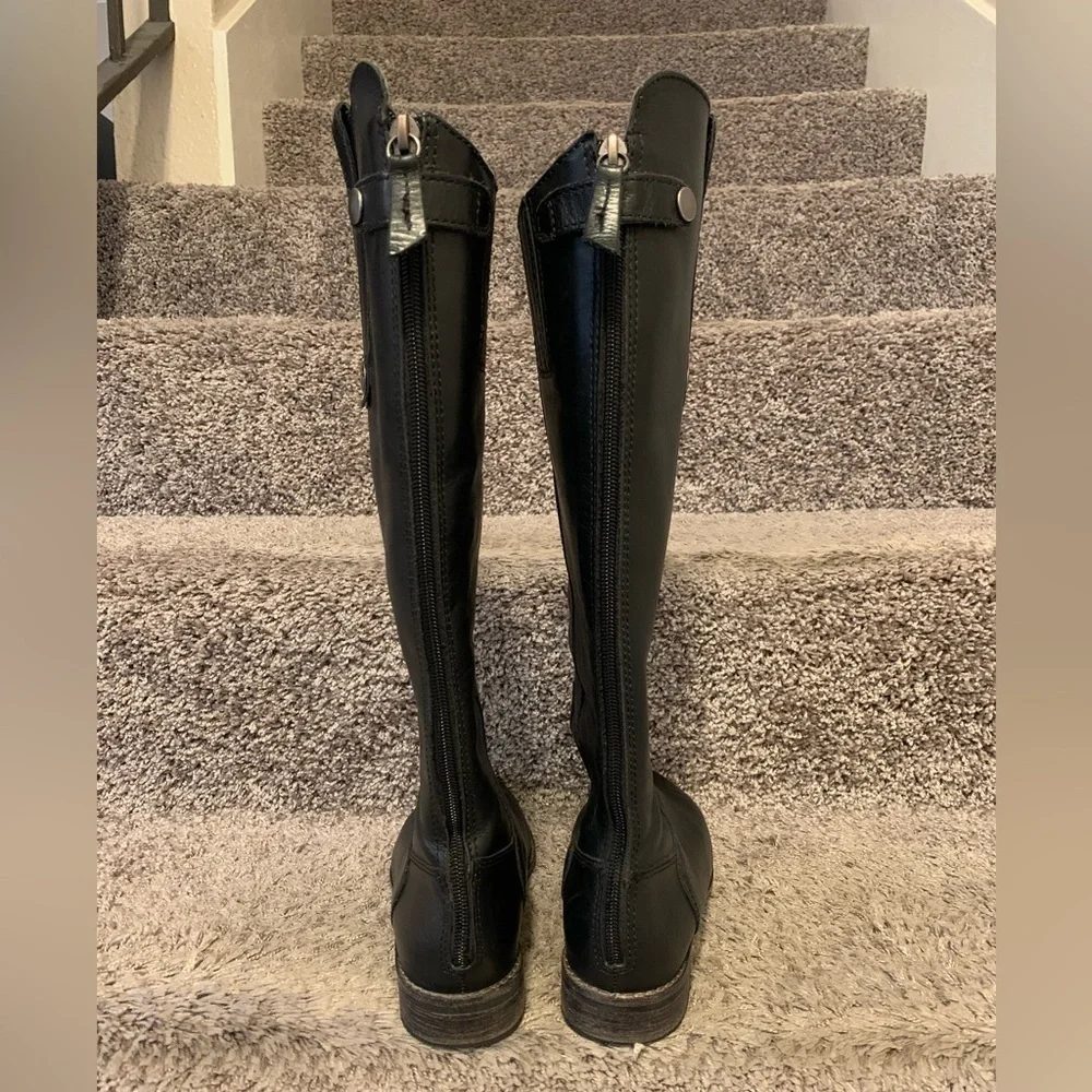 Anthropologie Matisse Yorker Boots Equestrian Riding Black Leather 6.5